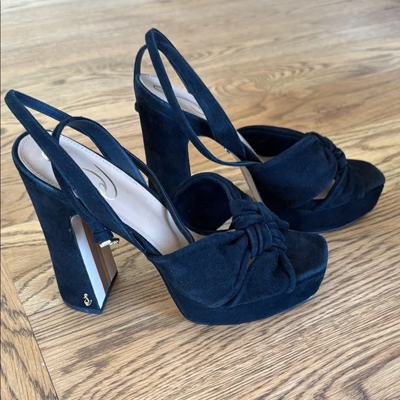 Sam Edelman Kristen Black Suede 8.5 - Picture 10 of 12